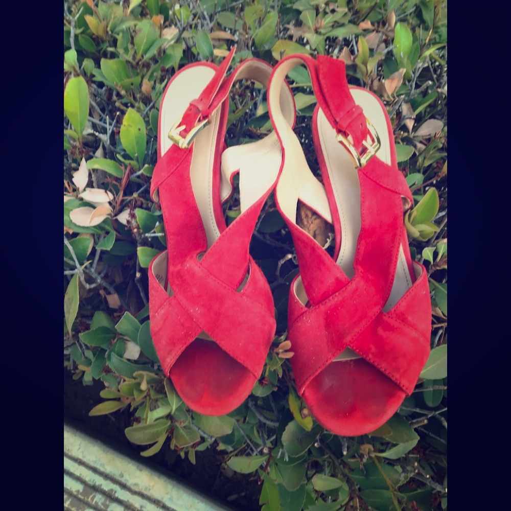 Red Michael Kors heels